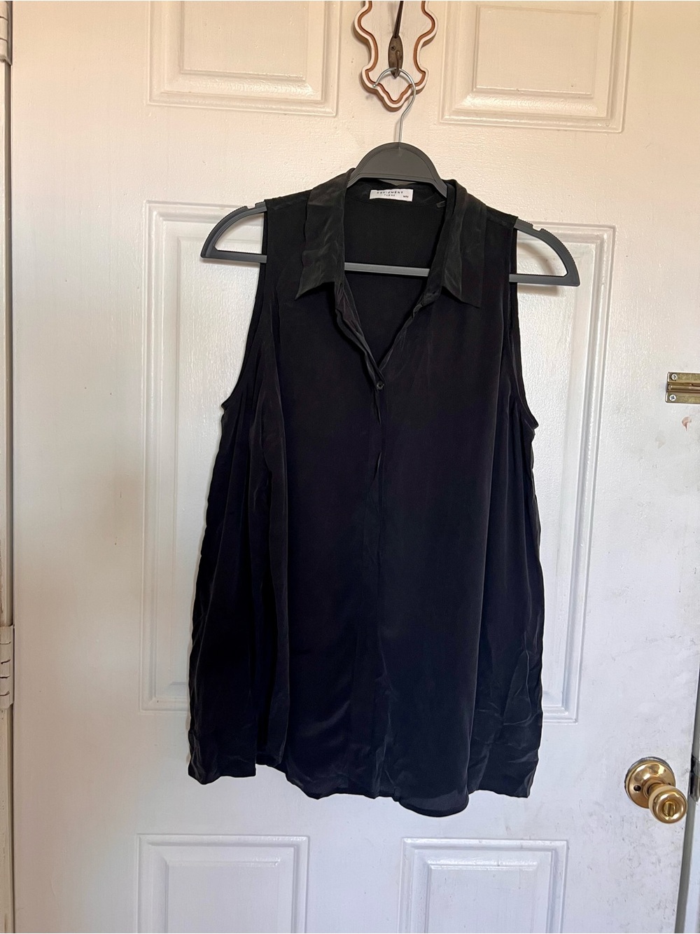 Equipment | Grey Cold Shoulder Blouse